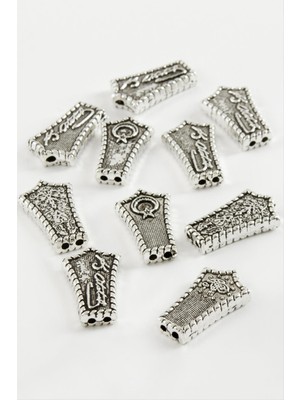 Depomix Karışık Desenli Tesbih Imame Aparatı 50 Gram-Gümüş Rengi