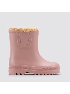 Igor Tokio Borreguito Çocuk Yağmur Çizmesi - Gül Kurusu Suni Kürk Astar İle Günlük Kullanım İçin Rahat