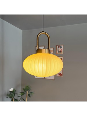 Elegant Cam Beyaz Tekli Avize Eskitme Kilit Başlık Retro Sarkıt Lamba Restoran Salon Aydınlatma