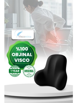 Viscomina Bel Minderi,sırt Minderi,ortopedik Bel ve Sırt Minderi % 100 Visco Minder 5d Tasarım