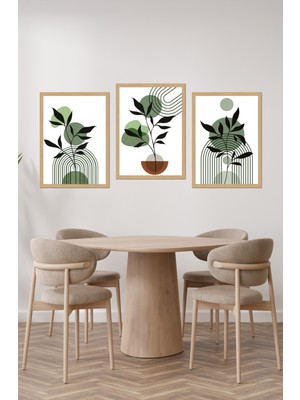 Dekorize Mdf 3 Parça 3 mm Çerçeve Görünümlü Bohem Tablo 3025 30 x 40
