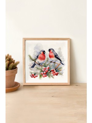 Ahşap Çerçeveli Mdf Kare Tek Tablo (Kendi Tablo Setinizi Oluşturacağınız Liste) 23 x 23 Çerçeveli TX1200