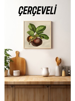 Ahşap Çerçeveli Mdf Kare Tek Tablo (Kendi Tablo Setinizi Oluşturacağınız Liste) Mutfak 23 x 23 Çerçeveli TX1063