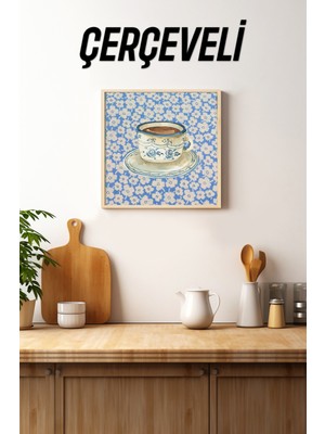 Ahşap Çerçeveli Mdf Kare Tek Tablo (Kendi Tablo Setinizi Oluşturacağınız Liste) MUTFAK03 23 x 23 Çerçeveli TX1102