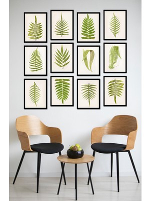Dekorize Mdf Tablo Seti 12 Parça - Salon Oturma Odası Için Duvar Dekoru Çerçeve Görünümlü Onk Seri 30 x 40 Onk 1016