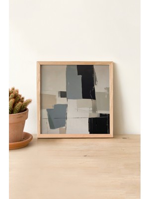 Ahşap Çerçeveli Mdf Kare Tek Tablo (Kendi Tablo Setinizi Oluşturacağınız Liste) TX1039 23 x 23