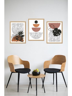 Dekorize Mdf 3 Parça 3 mm Çerçeve Görünümlü Bohem Tablo 3022 30 x 40