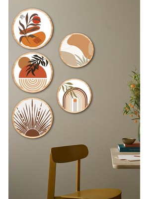 Dekorize Mdf 5 Parça Çerçeve Görünümlü Tablo Set 5009 50 x 70