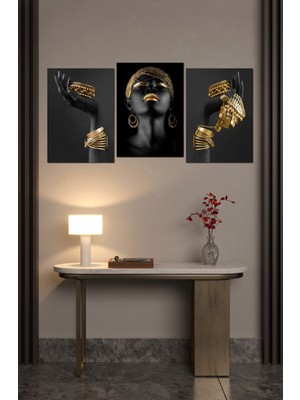 Notpa Dekorize Mdf 3 Parça 3 mm Çerçeve Görünümlü Afrika Tablo 3021 30 x 40