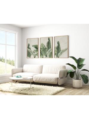 Ahşap Çerçeveli Mdf Tablo Seti Matisse, Bohem, Kusama Salon ve Oturma Odası Için ÇT3073 23 x 32