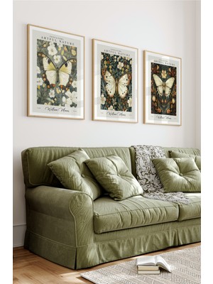 Dekorize Mdf Tablo Seti 3 Parça 3 mm - Çerçeveli Tablo Seti Salon Oturma Odası Için 3055 23 x 32