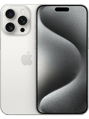 Yenilenmiş IPHONE 15 Pro Max 256GB - Beyaz Titanyum( 12 Ay Garantili)-A Grade