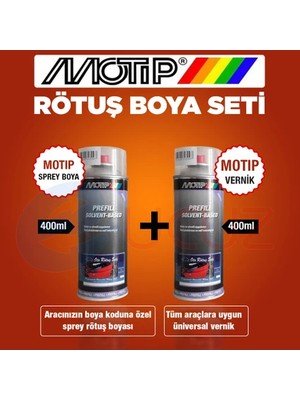 Opel Kod G40 Ay Taşı Gri Rütüş Motip Sprey Rötuş Boya Seti