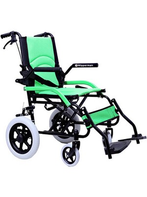 209 Tekerlekli Sandalye | Refakatçi Kontrollü, Katlanabilir, Yeşil Renkli