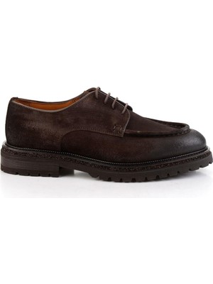 Kahve Hakiki Deri Erkek Casual Ayakkabı E01901404402