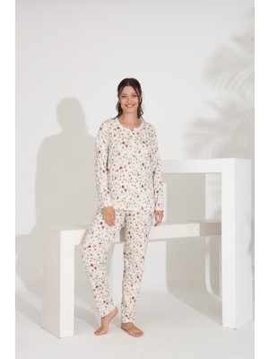 Etoile %100 Pamuk Uzun Kol Kadın Pijama Takımı 98289
