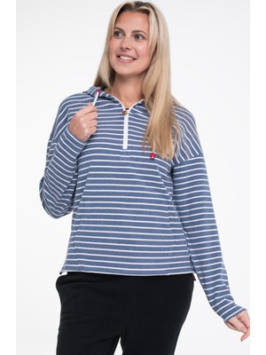 Trespass Softly - Female Casual Hoodie Lacivert Kadın Mont