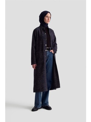 Armine Melanjlı Örme Kap 25KD1123 Lacivert
