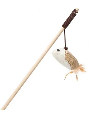 Doğal Jut Fare Sembollü Kedi Oltası