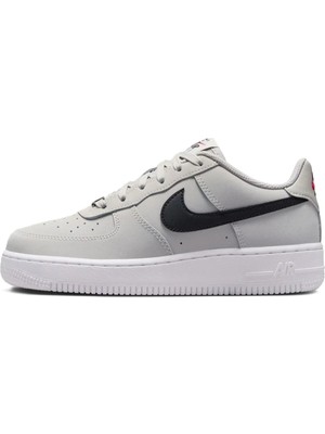 Nike Air Force 1 Lv8 (Af1) Unisex Leather Sneaker Hakiki Deri Günlük Spor Ayakkabı Gri