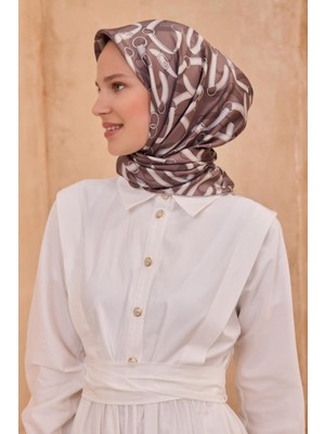 Saf Ipek Eşarp 4125D-56-TIVIL