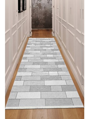 Bazaar Forum Pamuk Taban Dijital Baskı Kaymaz Tüy Dökmeyen Makinada Yıkanabilir Salon Halısı Mutfak Halısı