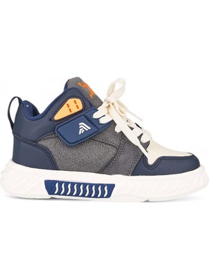 Unisex Çocuk Spor Ayakkabı Ortopedik Bağcıklı Cırtlı Desenli Kaymaz Taban Yürüyüş Sneaker 537