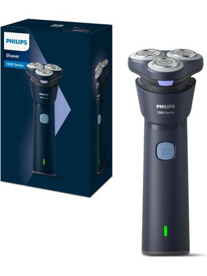 Philips 1000 Serisi Islak&Kuru Tıraş Makinesi, 3 Yönde Dönen Başlıklar,PowerCut Bıçaklar, S1885/00