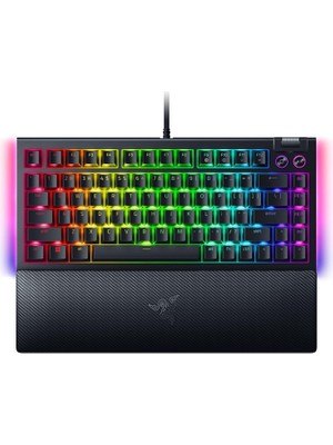 Razer Blackwidow V4 75% - Çalışırken Değiştirilebilir Mekanik Oyun Klavyesi (Kompakt Yüzde, Underglo