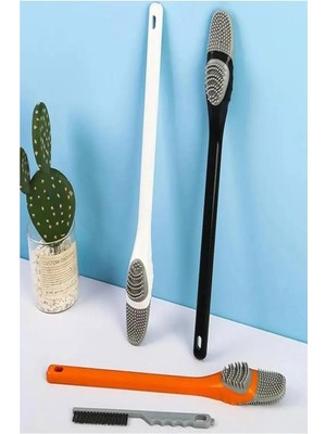 1 Adet Silikon Lavabo Temizleyici Temizlik Fırçası Wc Banyo Mutfak Temizleyici Fırça