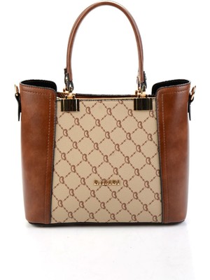 Kahve Bej 2  Kadın El Çantası C06650266751