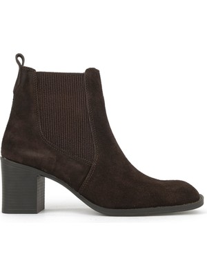 Ziya, Kadın Hakiki Deri Bot 1531020Z9805 Kahve