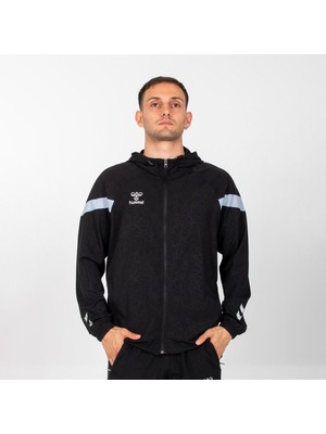Hummel Flex Erkek Siyah Kapüşonlu Ceket
