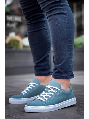 KB-122  Kuback  Bebe Mavi Süet Yüksek Taban Bağcıklı Günlük Erkek Ayakkabı