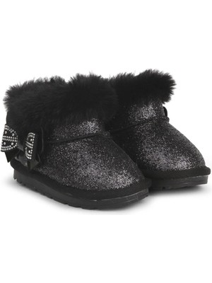 Buckhead Curly Kız Çocuk Simli Kürklü Bot