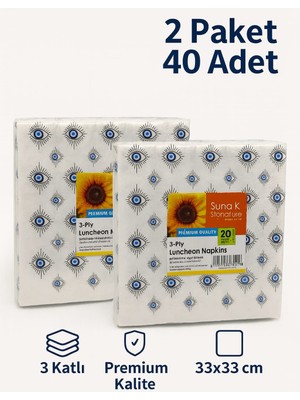 Suna K Signature Collection – Premium Desenli Peçete