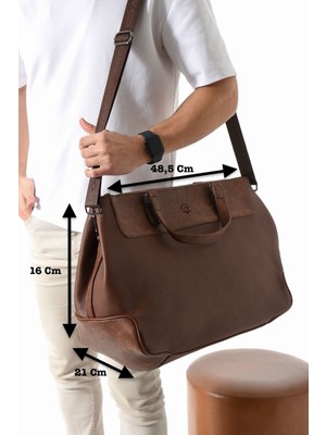 Vegan Deri Unisex Kabin Seyehat Çantası