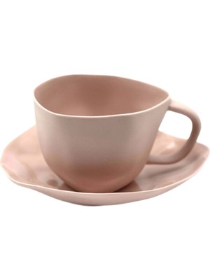 Çay Fincan ve Tabağı (Pembe)