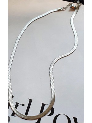 Uzun Klasik Model Metalik Renk Kolye