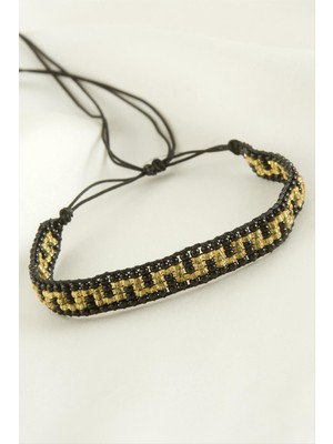 Depomix Miyuki Etnik Bileklik-Siyah