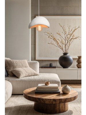 Stone Tekli Beton Sarkıt Avize Iskandinav Tarzı Lüks Bohem Lüks