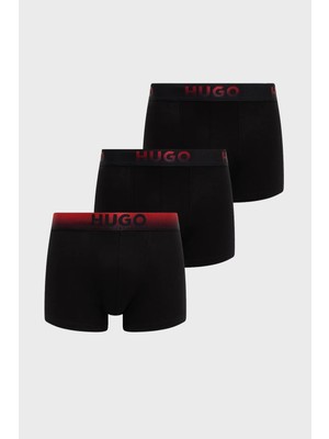 Hugo Streç Pamuklu Logolu 3 Pack Boxer Erkek Boxer 50549172 001