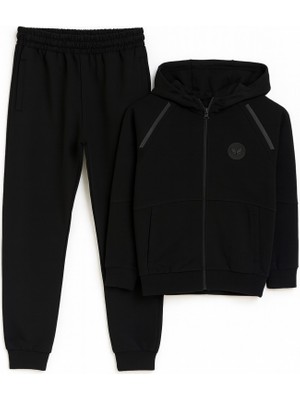 Tommy Life Erkek Garson Eşofman Takım Ceket/jogger T18EG-11316-SIYAH