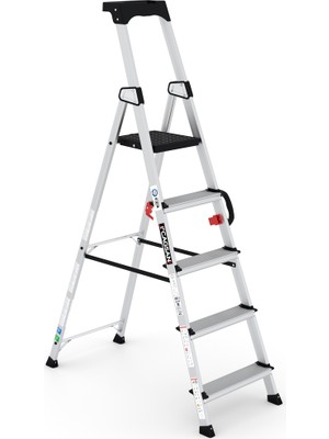 Çağsan 4+1 Basamaklı Hazar - Hazar Alüminyum Merdiven Ha104