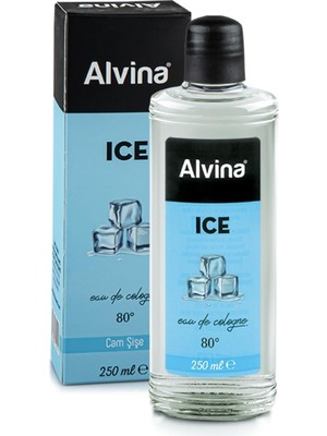 Alvina 80 Derece Cam Şişe Ice Kolonya 250 ml