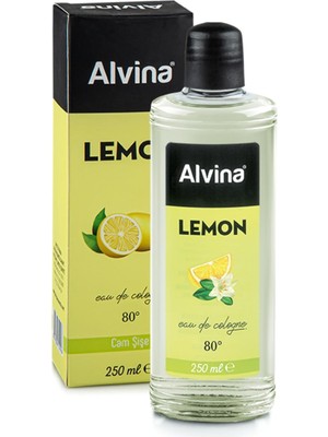 Alvina 80 Derece Cam Şişe Limon Kolonya 250 ml