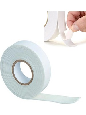 Çift Taraflı Bant Köpük Bant 18 mm x 4,5 mt  Çerçeve Tablo Halı Yapıştırma Bandı - 1 Adet