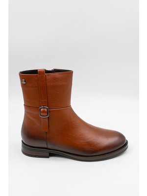 Venüs Kadın Hakiki Deri Trok Detaylı Western Bot 2552701K - Taba - 36