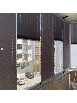 Mahrashop Antirasit Katlanabilir Plise Perde, Cam Balkon Perdeleri, Ofis Perdeleri, Pvc Pencere Perdeleri