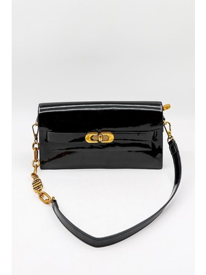 Kriste Bell Ithal Kadın Baget ve Çapraz Çanta Kb 26761 - Siyah Parlak